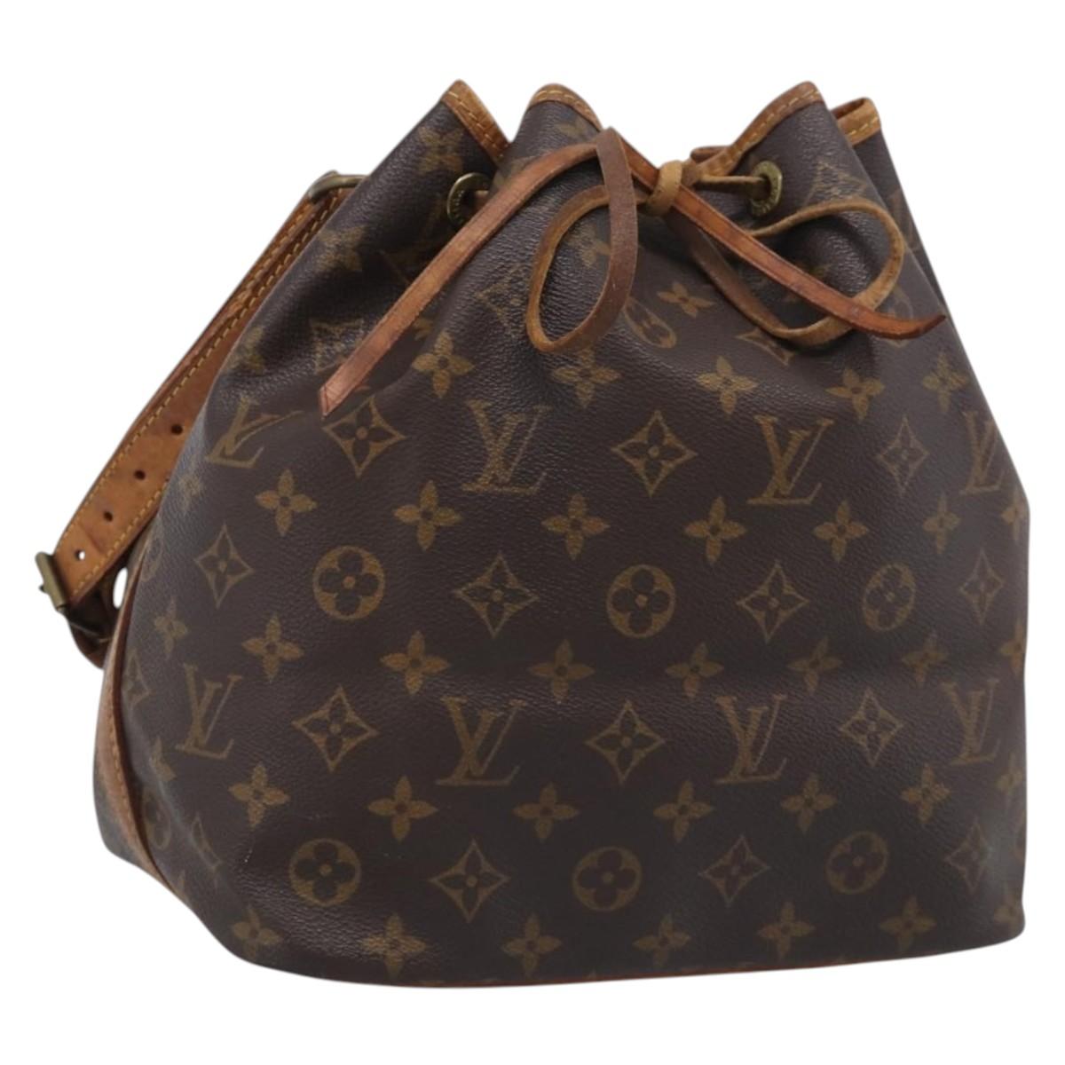 LOUIS VUITTON Monogram Petit Noe Shoulder Bag M42226 LV Auth 210747