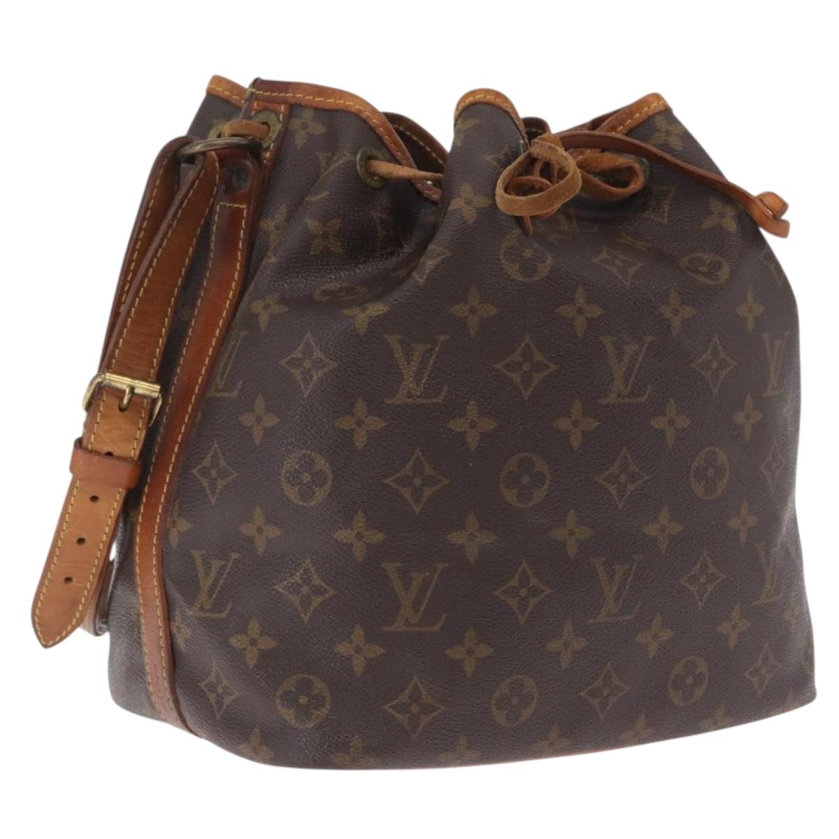LOUIS VUITTON Monogram Petit Noe Shoulder Bag M42226 LV Auth 210754