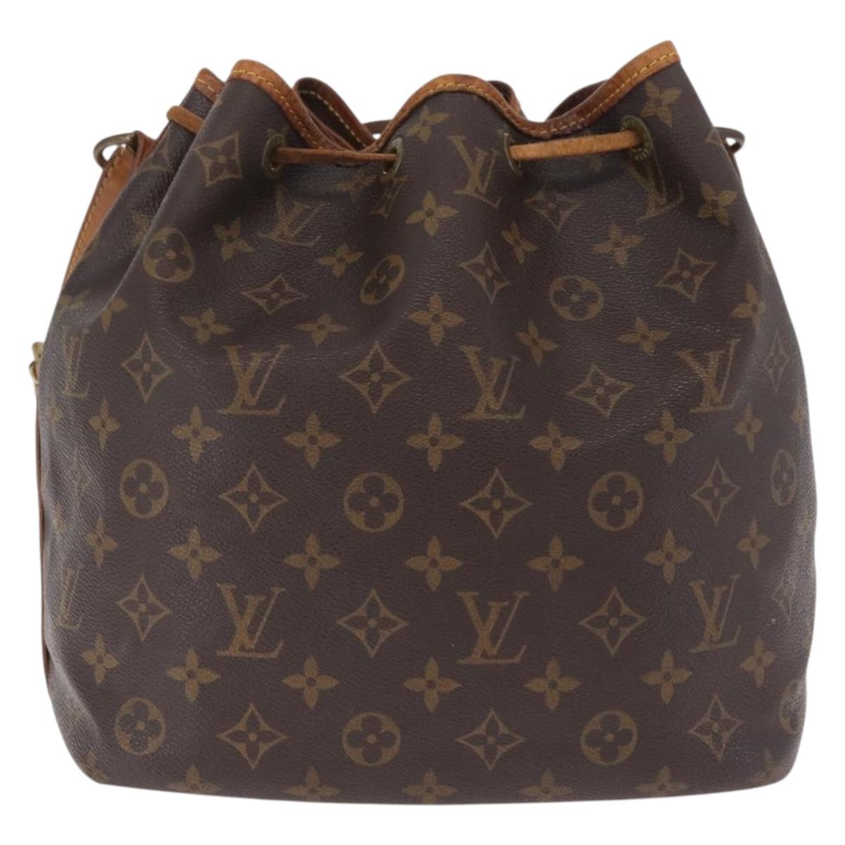 LOUIS VUITTON Monogram Petit Noe Shoulder Bag M42226 LV Auth 210754