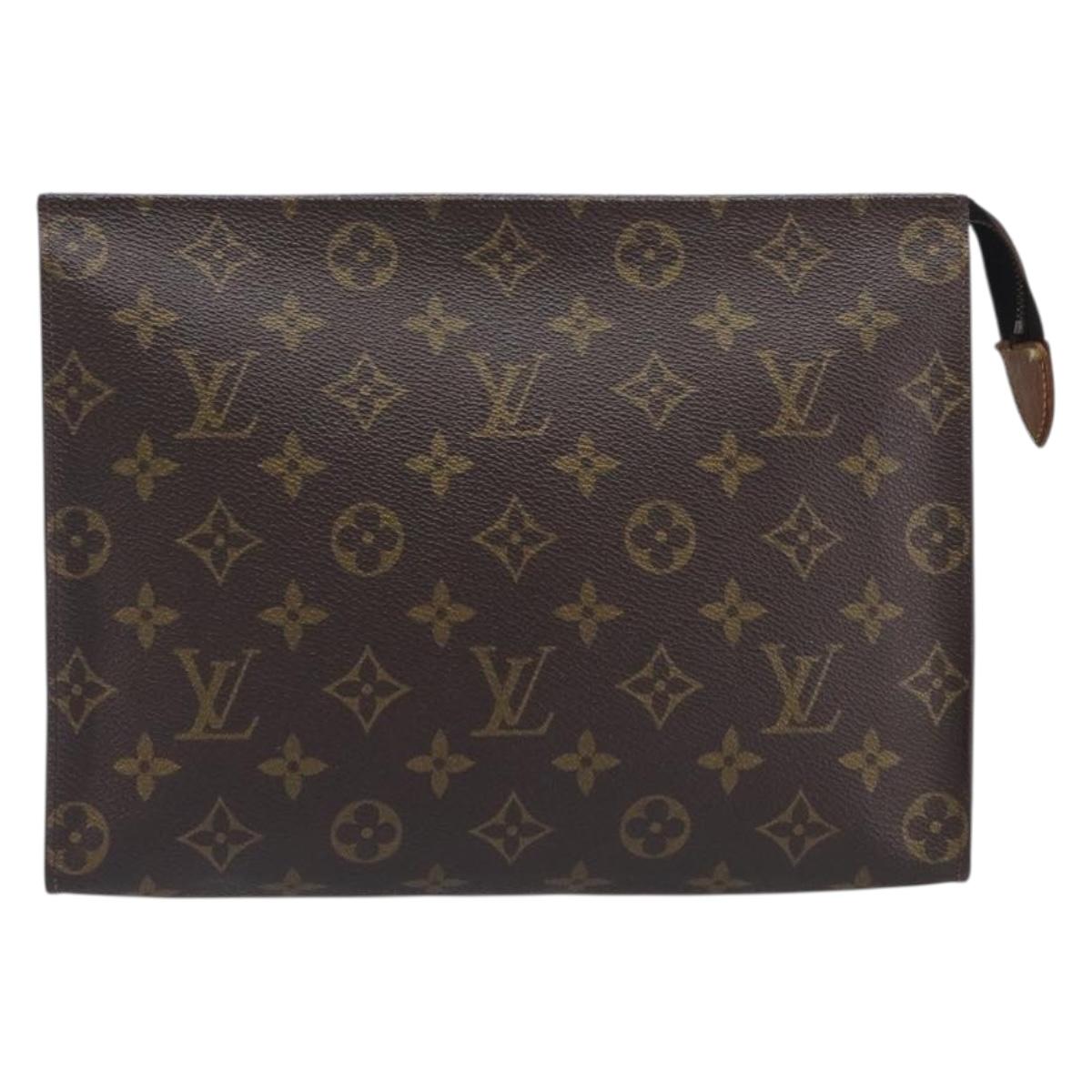 LOUIS VUITTON Monogram Poche Toilette 26 Pouch M47542 LV Auth 210760A