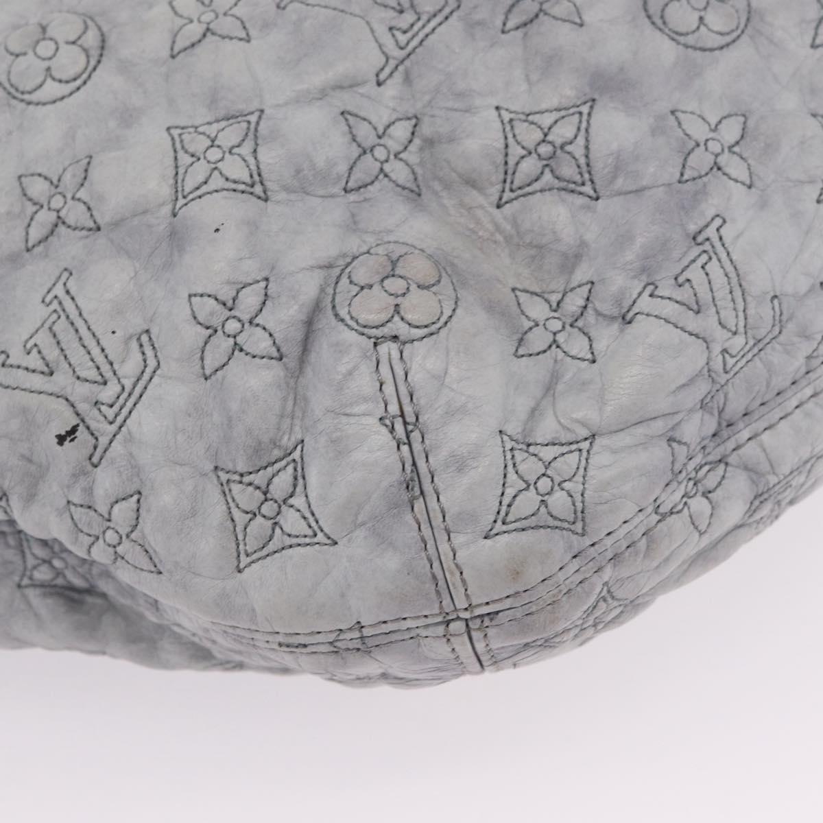 LOUIS VUITTON Monogram Orump Nimbus GM Tote Bag Gray LV Auth 210762V