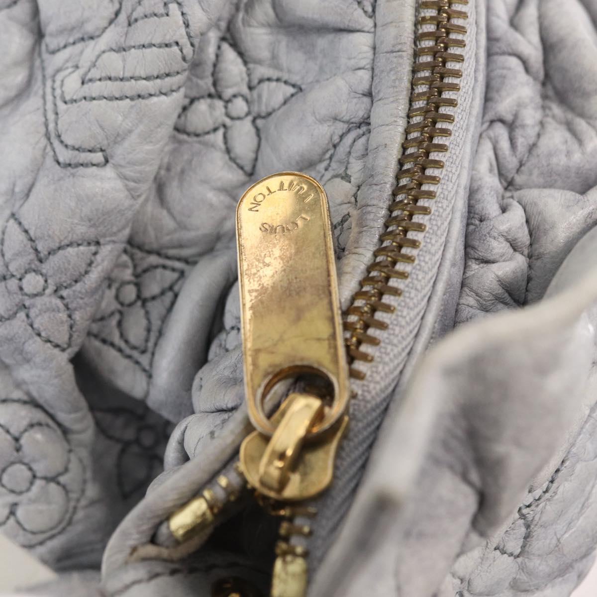 LOUIS VUITTON Monogram Orump Nimbus GM Tote Bag Gray LV Auth 210762V