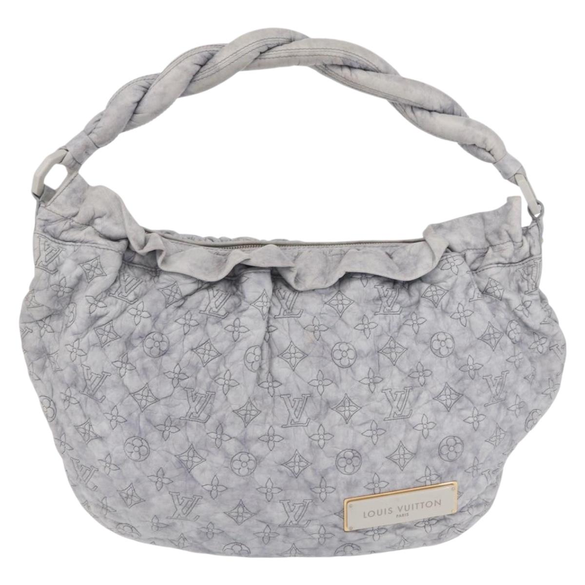 LOUIS VUITTON Monogram Orump Nimbus GM Tote Bag Gray LV Auth 210762V