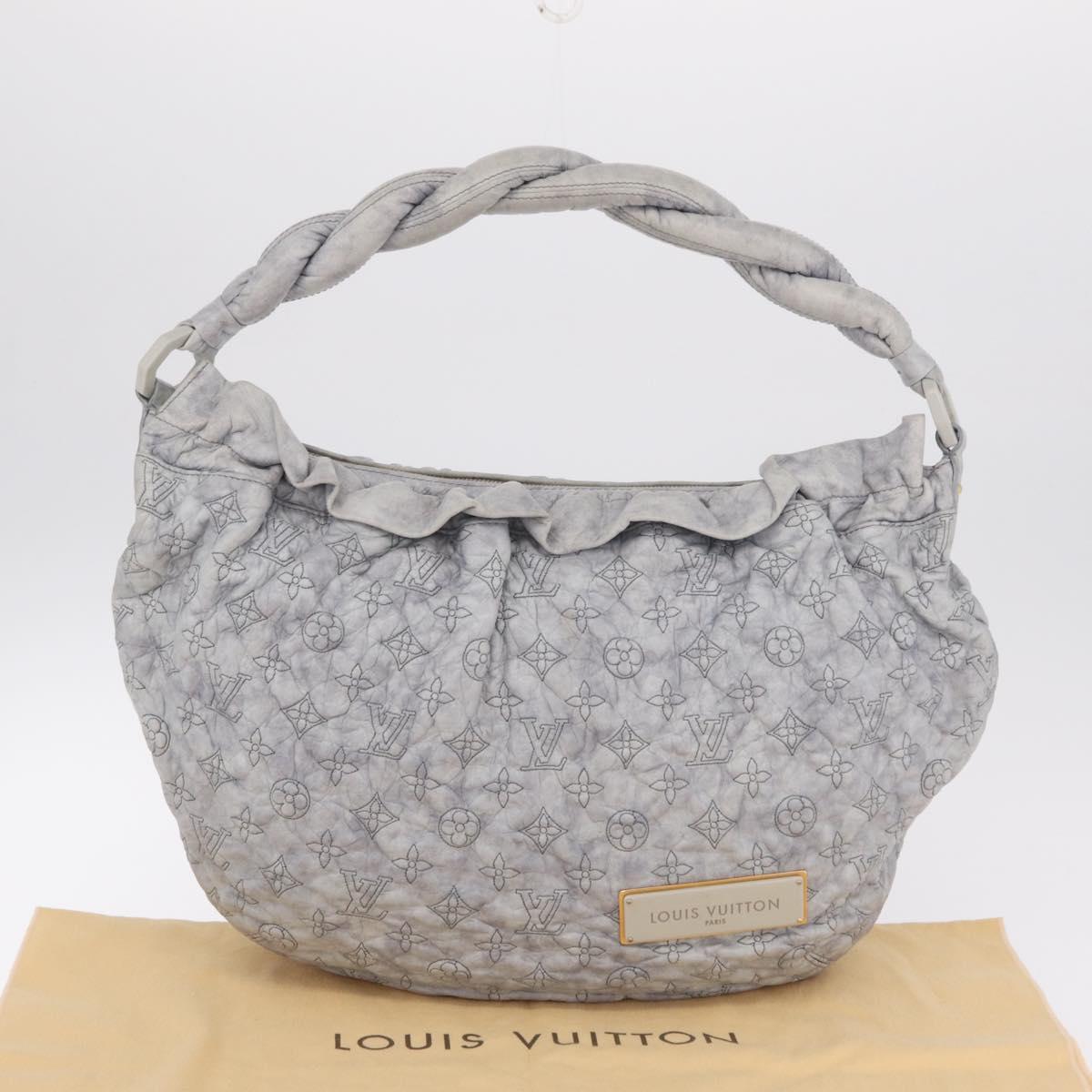 LOUIS VUITTON Monogram Orump Nimbus GM Tote Bag Gray LV Auth 210762V