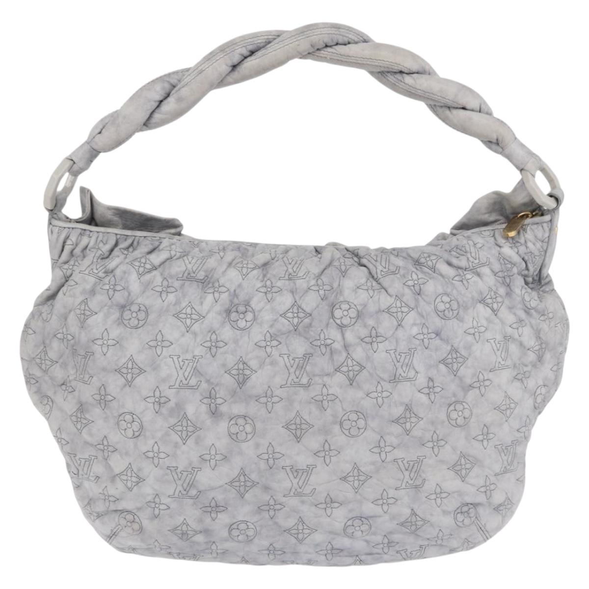 LOUIS VUITTON Monogram Orump Nimbus GM Tote Bag Gray LV Auth 210762V