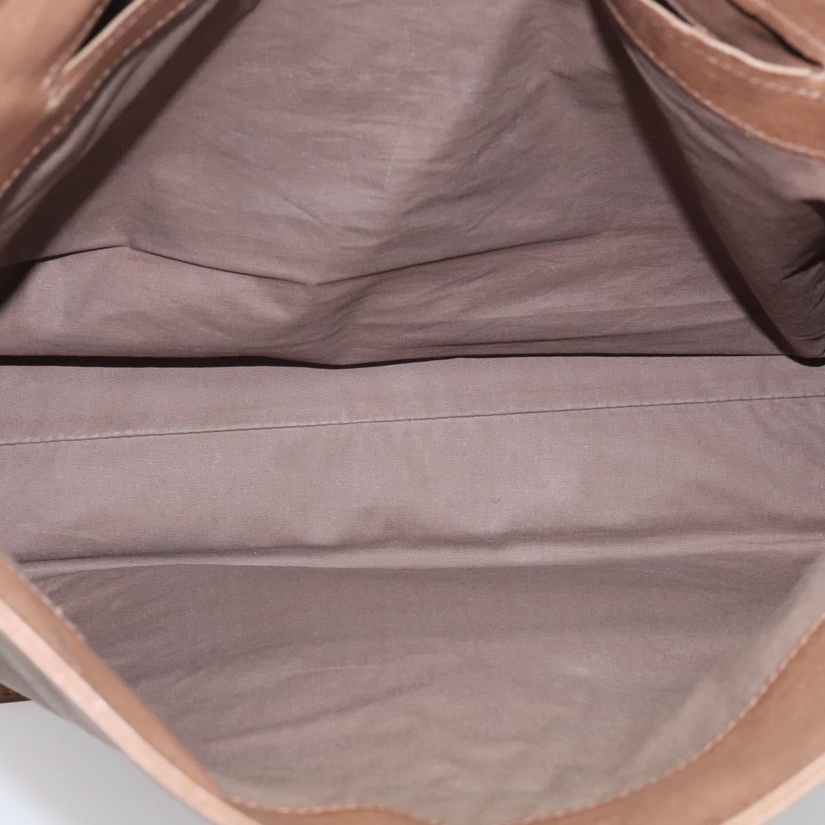 Bottega Veneta INTRECCIATO Shoulder Bag Leather Beige 221065 Auth 210771A
