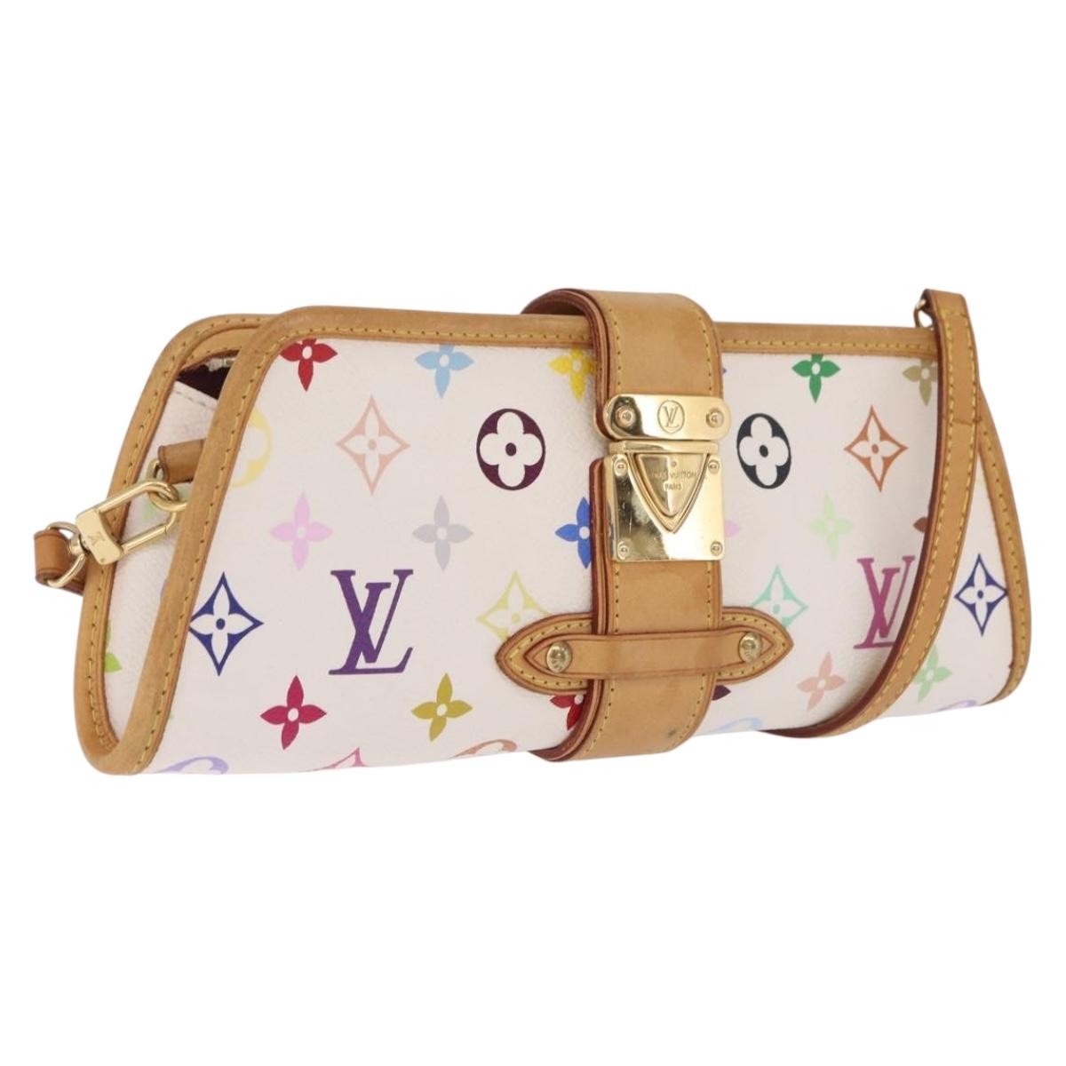 LOUIS VUITTON Monogram Multicolor Shirley Bag White M40049 LV Auth 210795V
