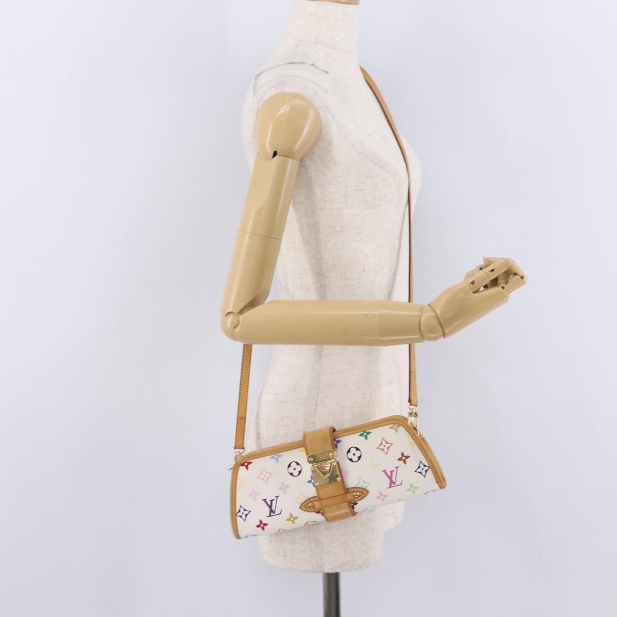 LOUIS VUITTON Monogram Multicolor Shirley Bag White M40049 LV Auth 210795V