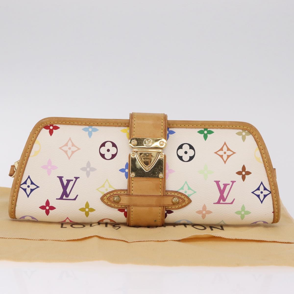 LOUIS VUITTON Monogram Multicolor Shirley Bag White M40049 LV Auth 210795V