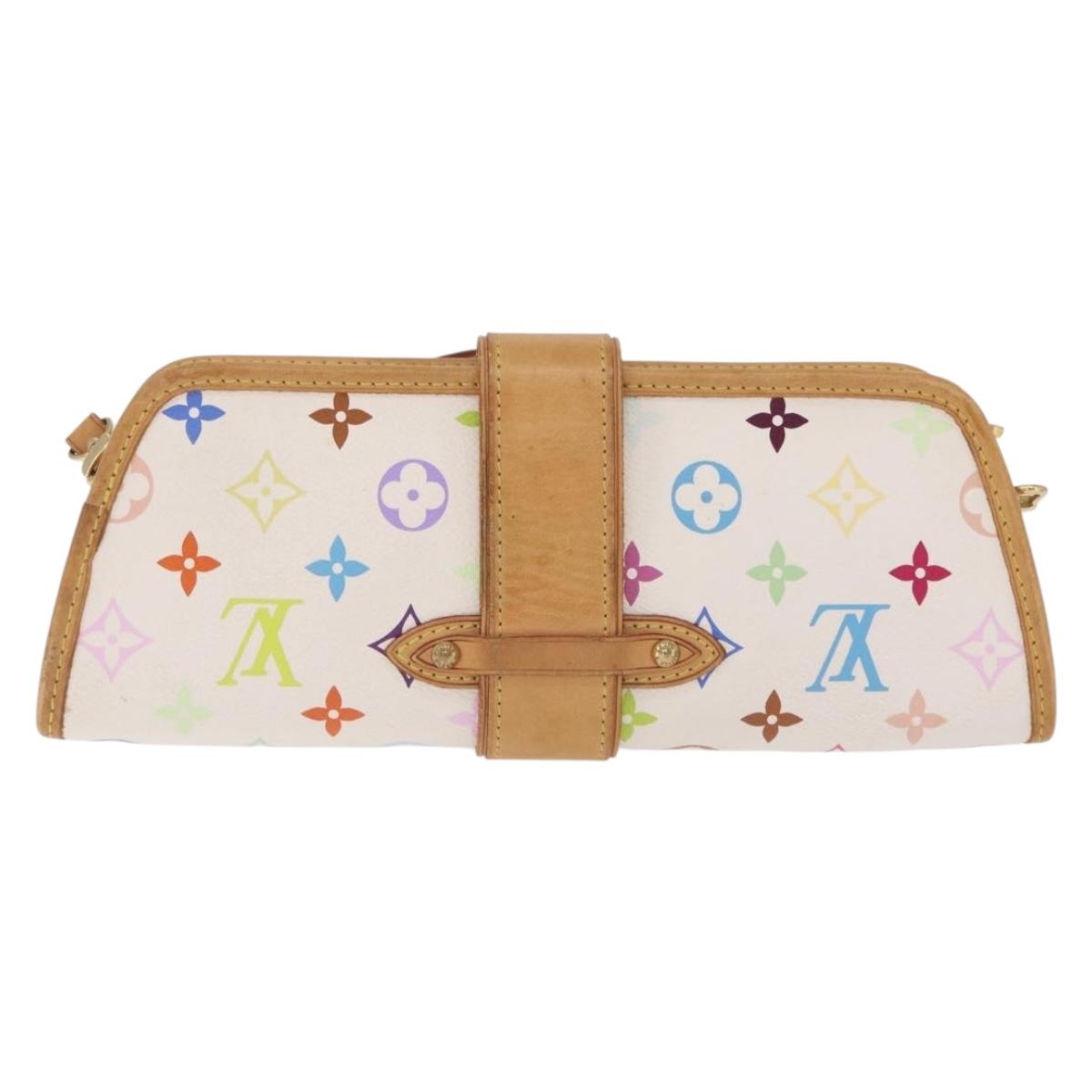 LOUIS VUITTON Monogram Multicolor Shirley Bag White M40049 LV Auth 210795V