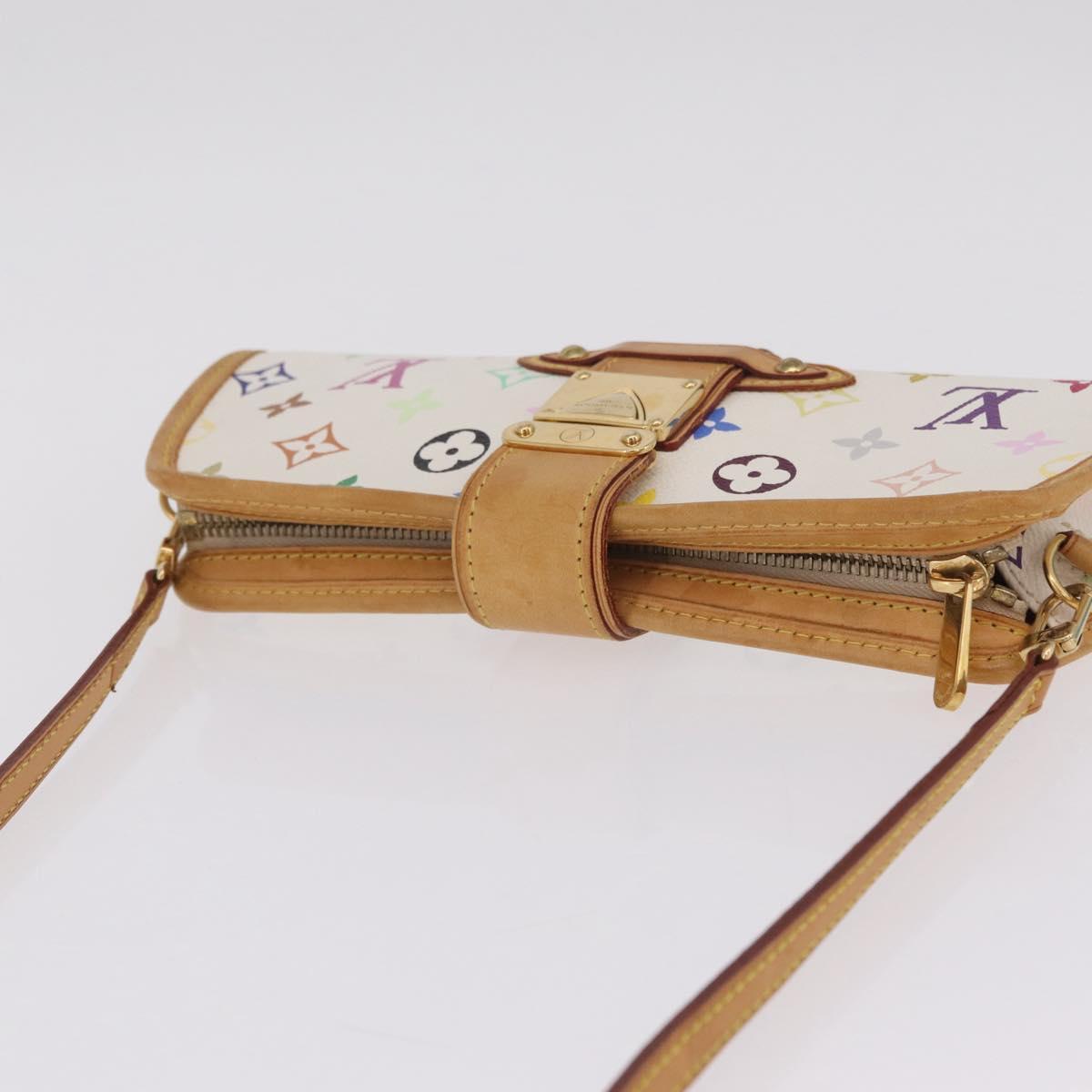 LOUIS VUITTON Monogram Multicolor Shirley Bag White M40049 LV Auth 210795V