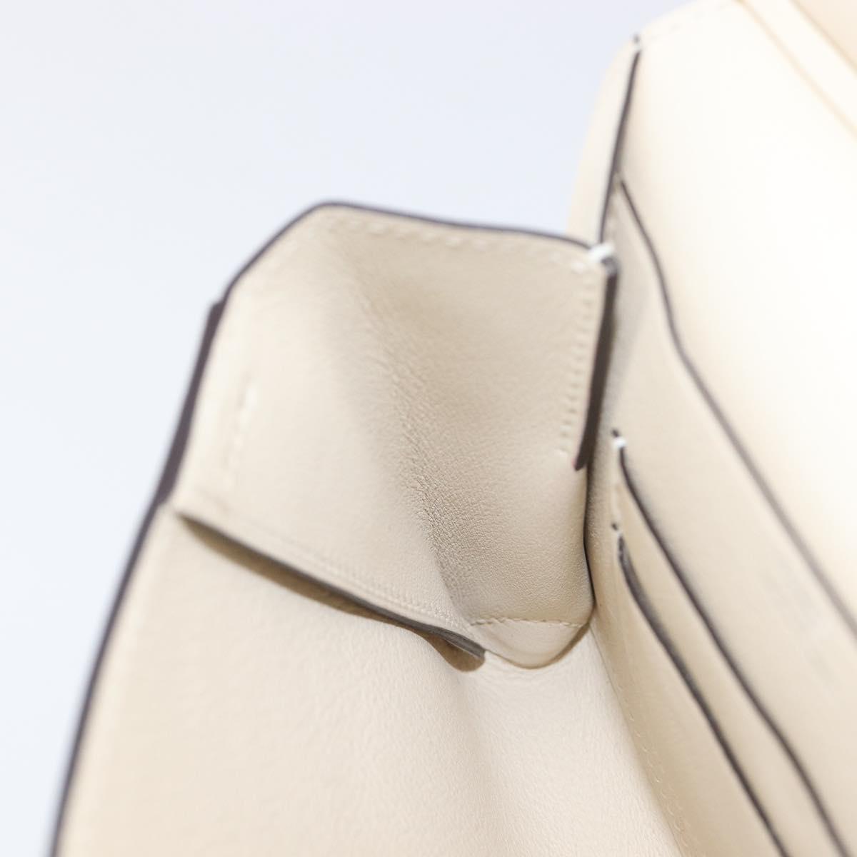 HERMES Tutti Frutti Pouch Leather Ivory Auth 210818SAM