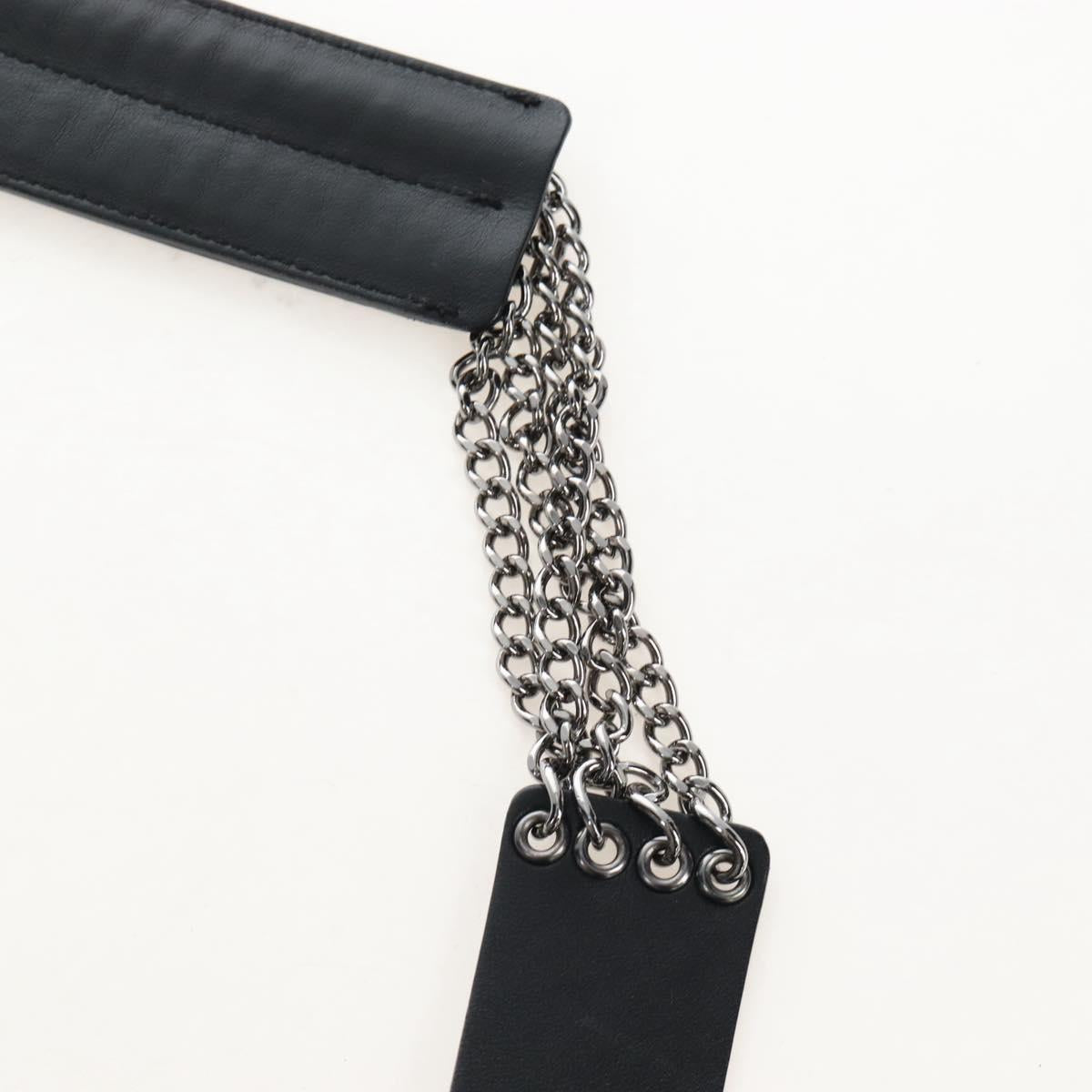 CHANEL Matelasse Camellia Chain Shoulder Bag tweed Gray Silver CC Auth 210823A