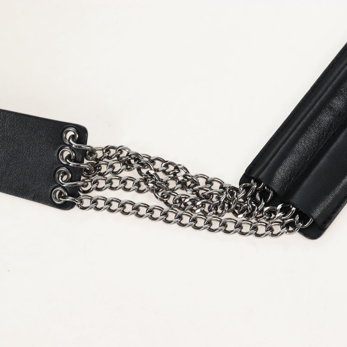 CHANEL Matelasse Camellia Chain Shoulder Bag tweed Gray Silver CC Auth 210823A