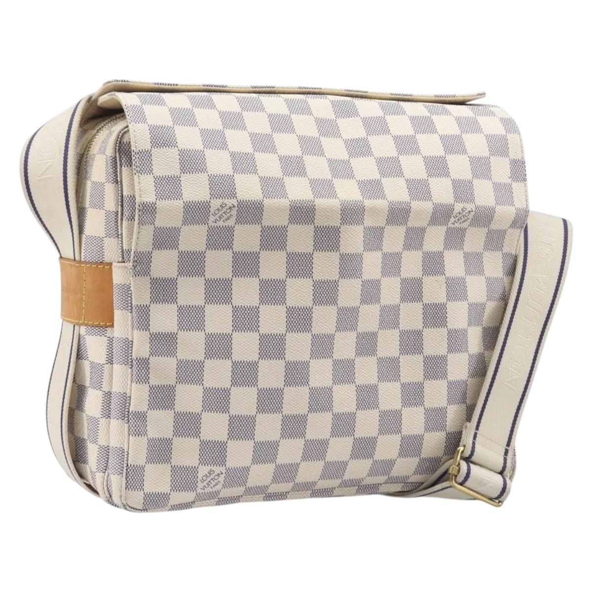 LOUIS VUITTON Damier Azur Naviglio Shoulder Bag N51189 LV Auth 210826V