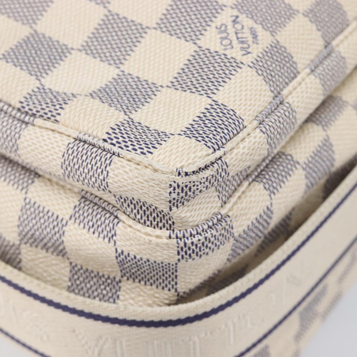 LOUIS VUITTON Damier Azur Naviglio Shoulder Bag N51189 LV Auth 210826V