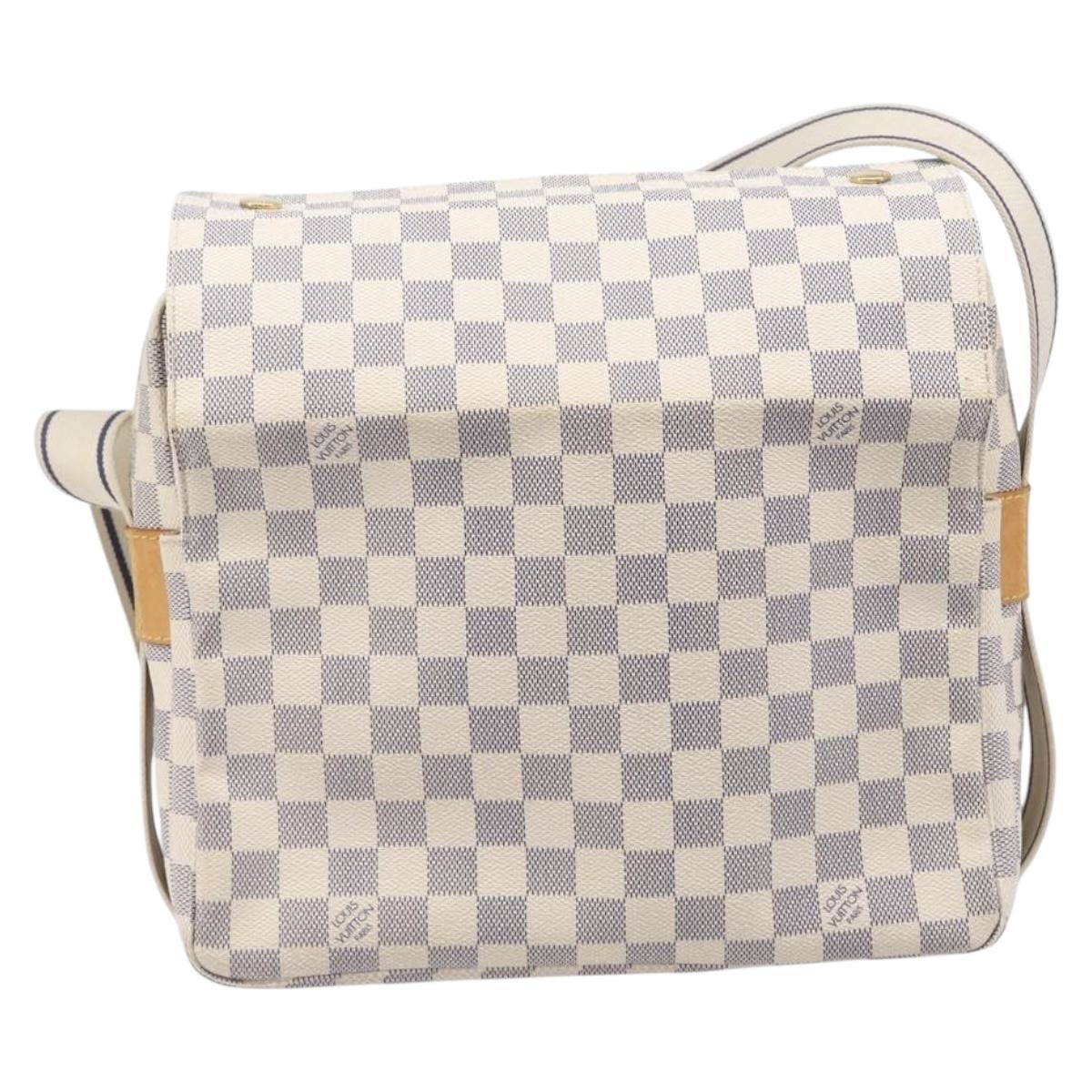 LOUIS VUITTON Damier Azur Naviglio Shoulder Bag N51189 LV Auth 210826V