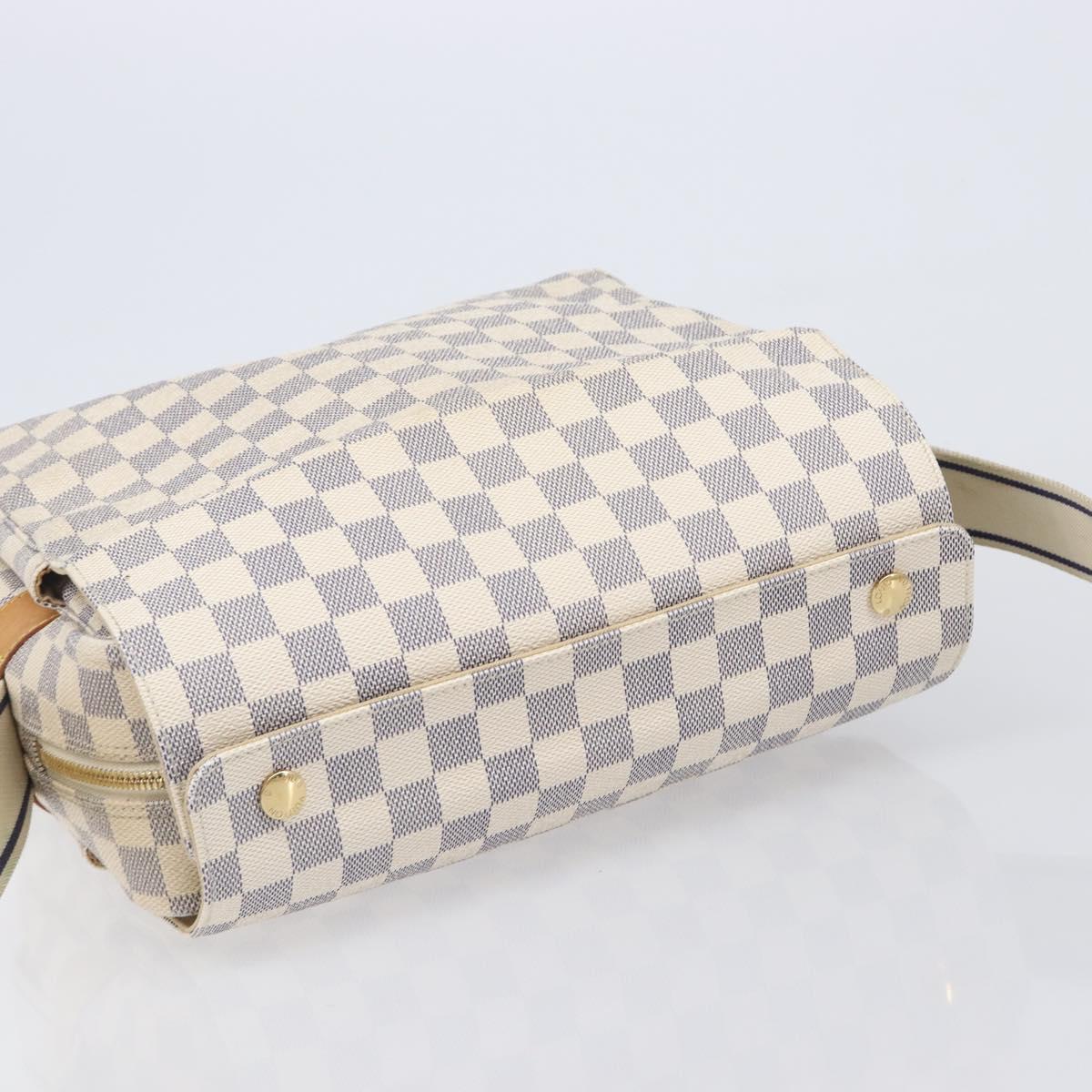LOUIS VUITTON Damier Azur Naviglio Shoulder Bag N51189 LV Auth 210826V