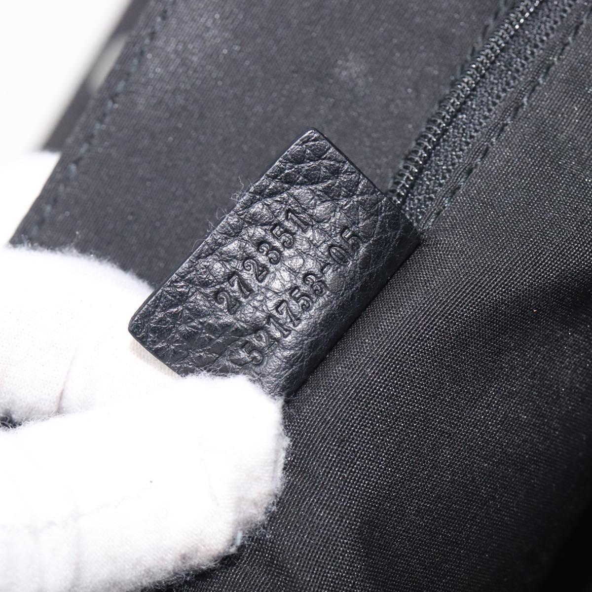 GUCCI GG Canvas Shoulder Bag Outlet Black 272351 Auth 210829A