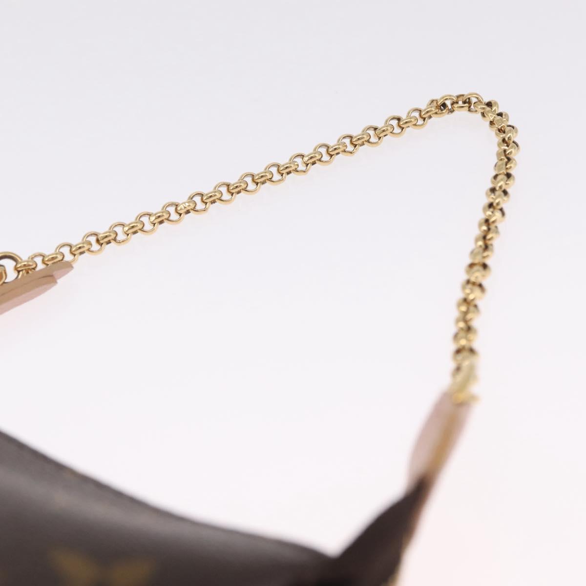LOUIS VUITTON Monogram Bag print Mini Pochette Accessoires M60245 Auth 210835SAM