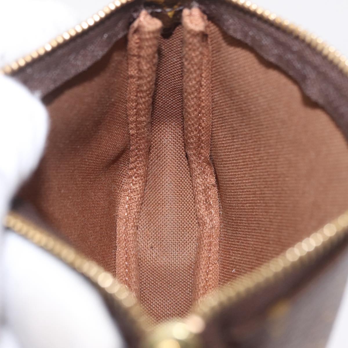 LOUIS VUITTON Monogram Bag print Mini Pochette Accessoires M60245 Auth 210835SAM