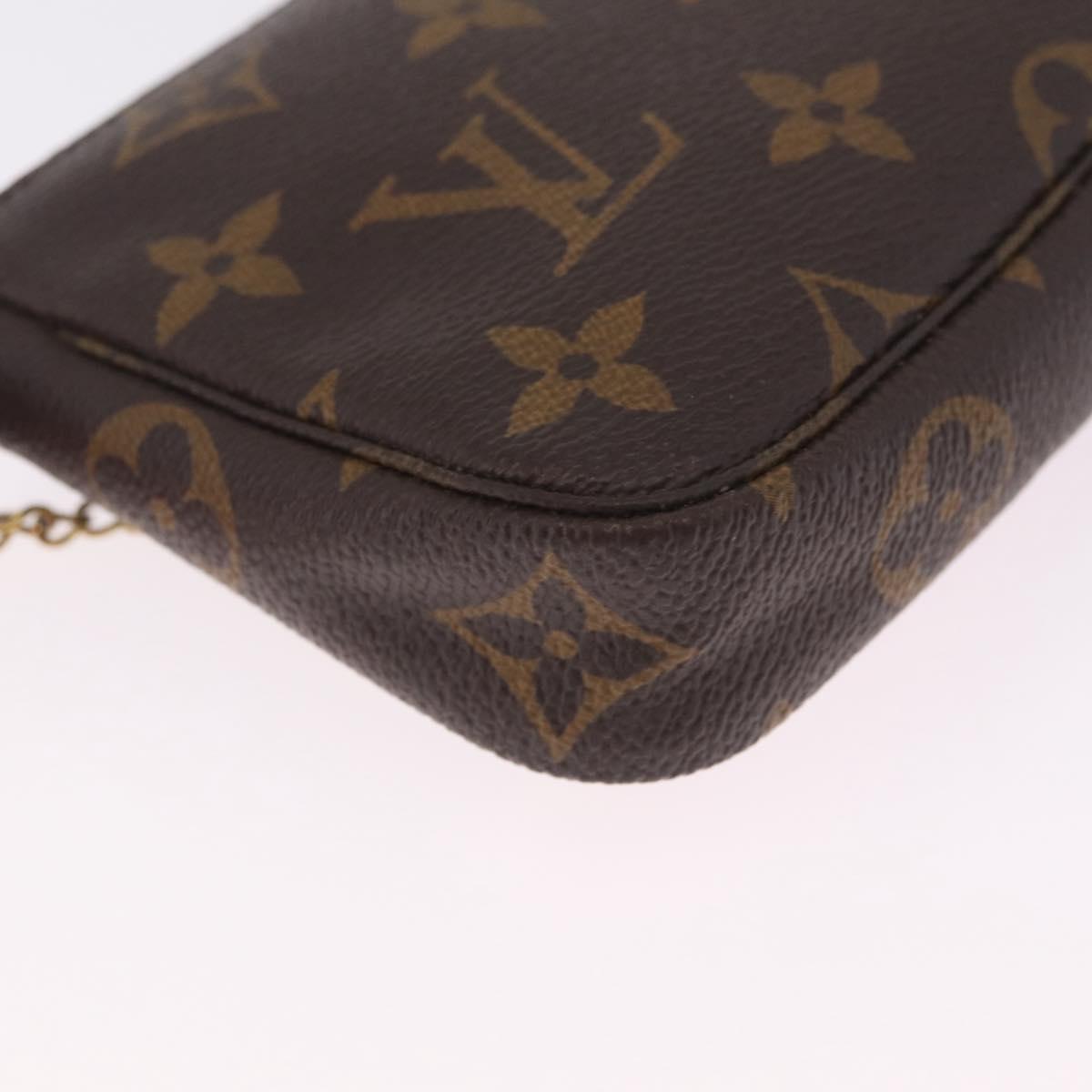 LOUIS VUITTON Monogram Giraffe Mini Pochette Accessoires M62087 Auth 210836SAM