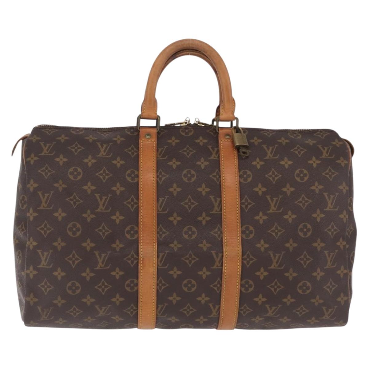 LOUIS VUITTON Monogram Keepall 45 Boston Bag M41428 LV Auth 210838A