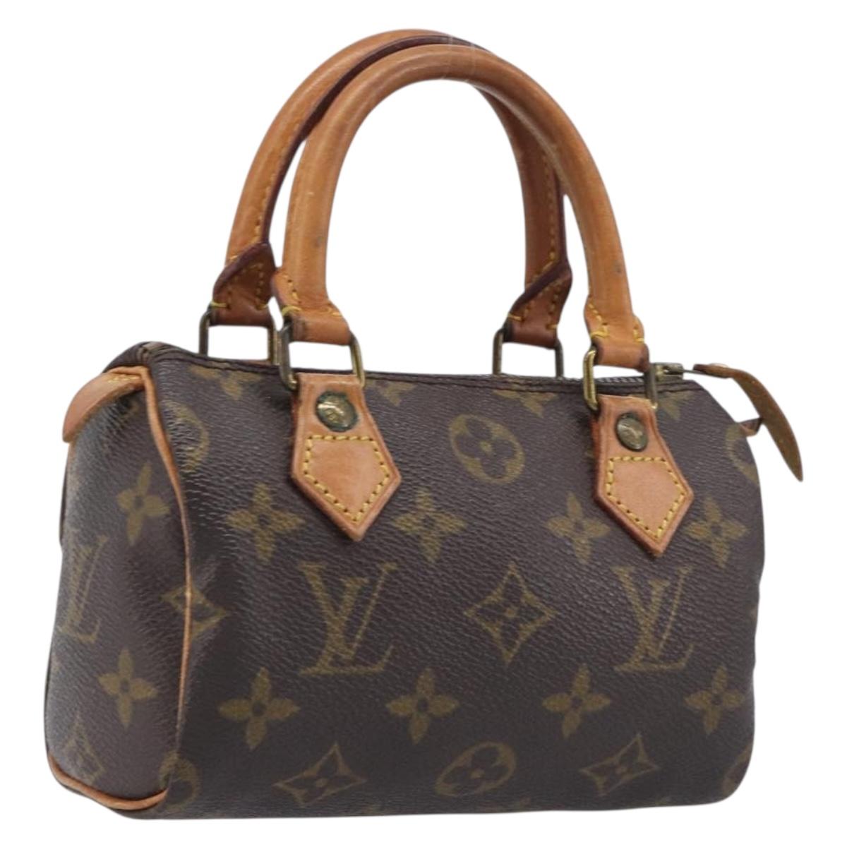 LOUIS VUITTON Monogram Mini Speedy Hand Bag M41534 LV Auth 210846A