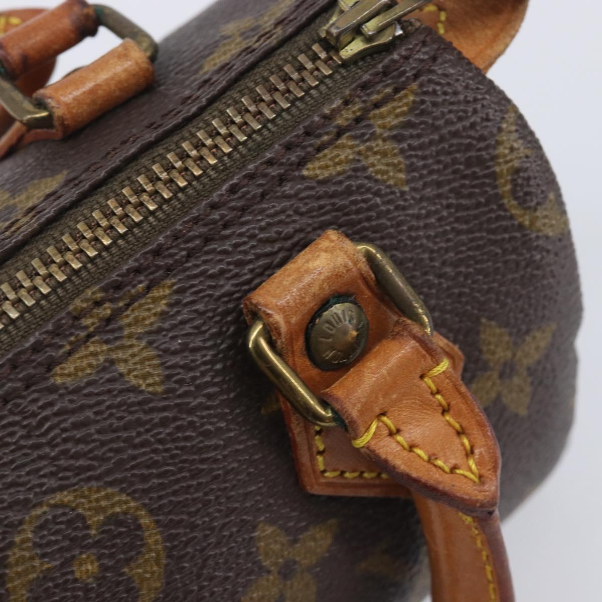 LOUIS VUITTON Monogram Mini Speedy Hand Bag M41534 LV Auth 210846A