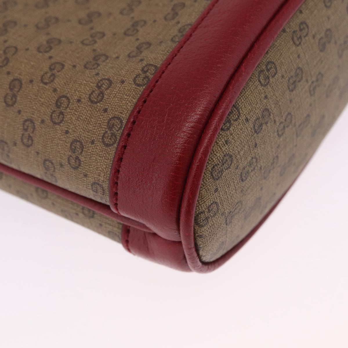 GUCCI Micro GG Supreme Fujiko Pro Shoulder Bag PVC Beige 647801 Auth 210850M