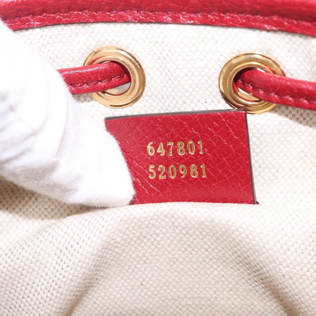 GUCCI Micro GG Supreme Fujiko Pro Shoulder Bag PVC Beige 647801 Auth 210850M