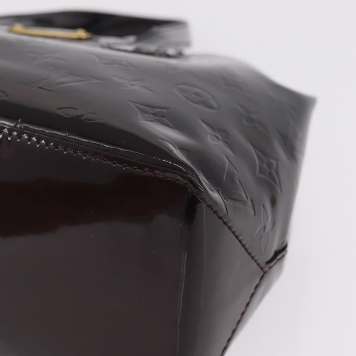 LOUIS VUITTON Monogram Vernis Wilshire PM Bag Amarante M93641 LV Auth 210858V