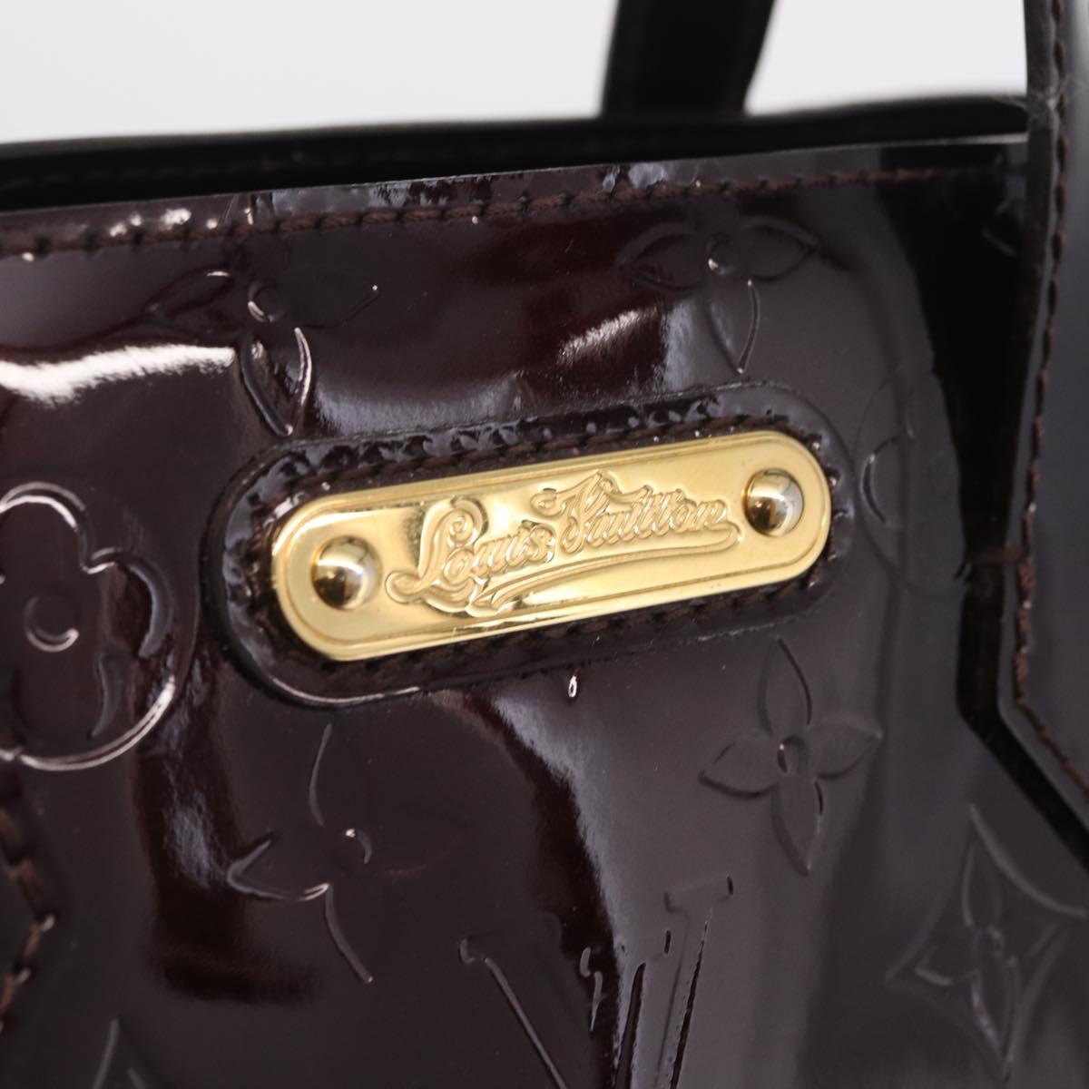 LOUIS VUITTON Monogram Vernis Wilshire PM Bag Amarante M93641 LV Auth 210858V