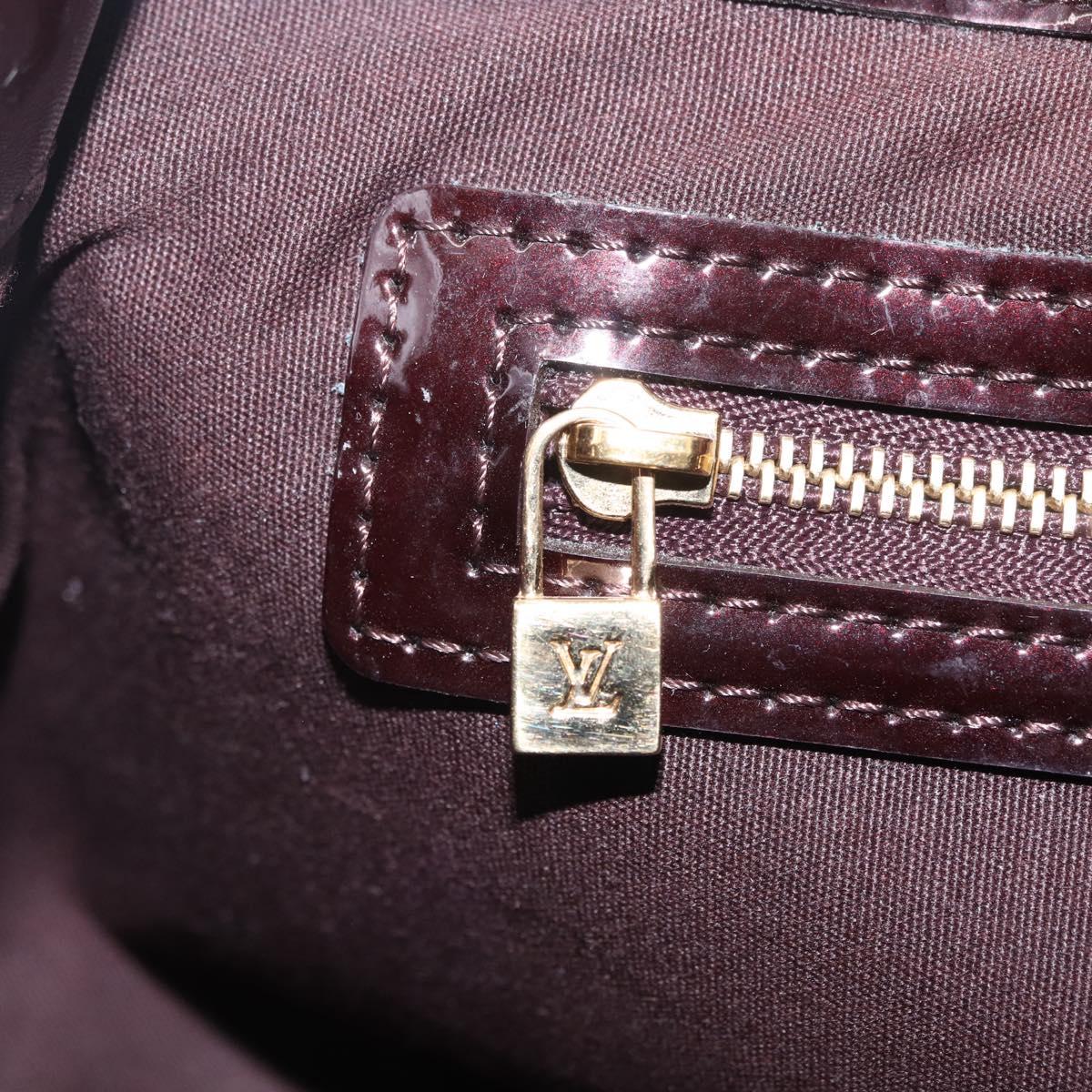 LOUIS VUITTON Monogram Vernis Wilshire PM Bag Amarante M93641 LV Auth 210858V