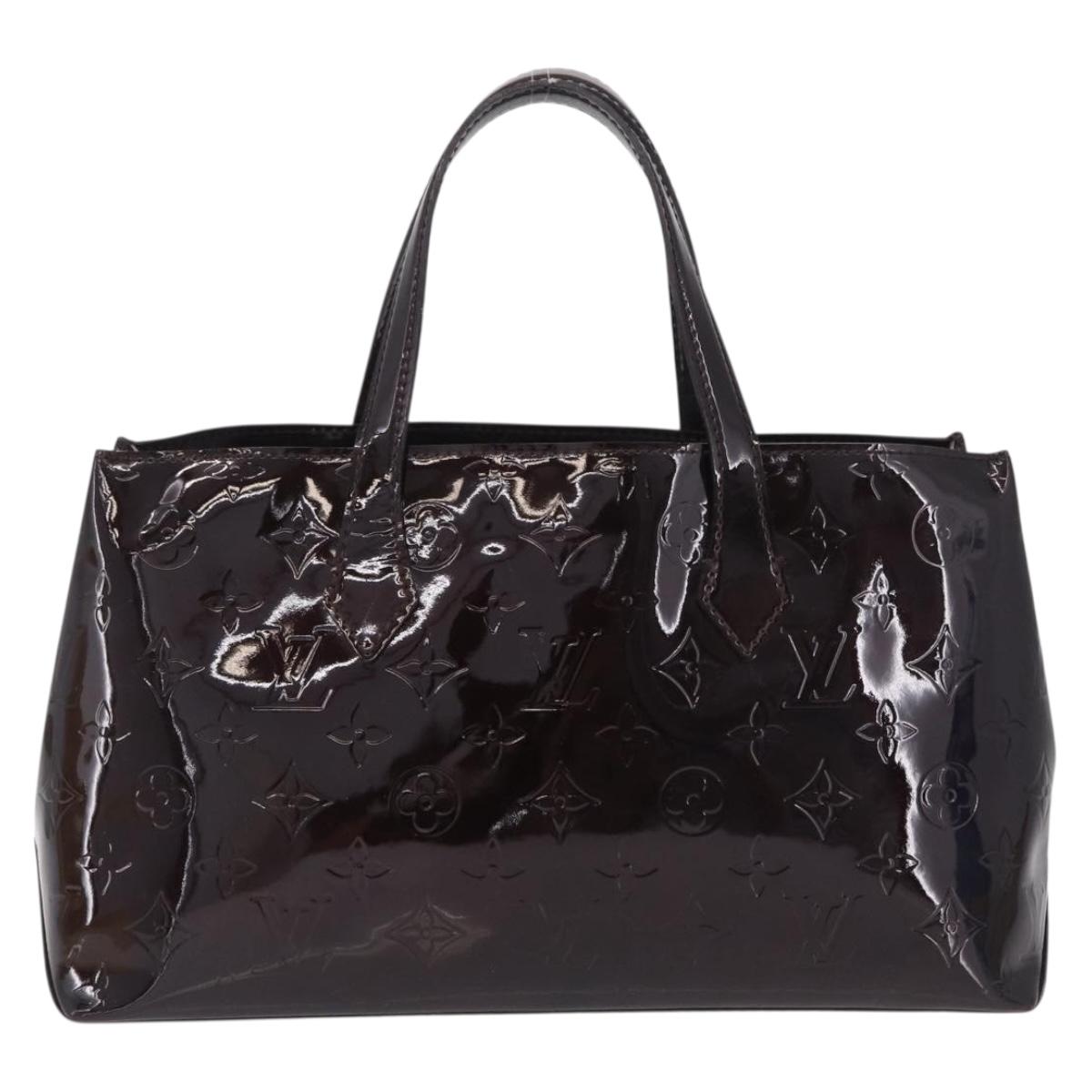 LOUIS VUITTON Monogram Vernis Wilshire PM Bag Amarante M93641 LV Auth 210858V