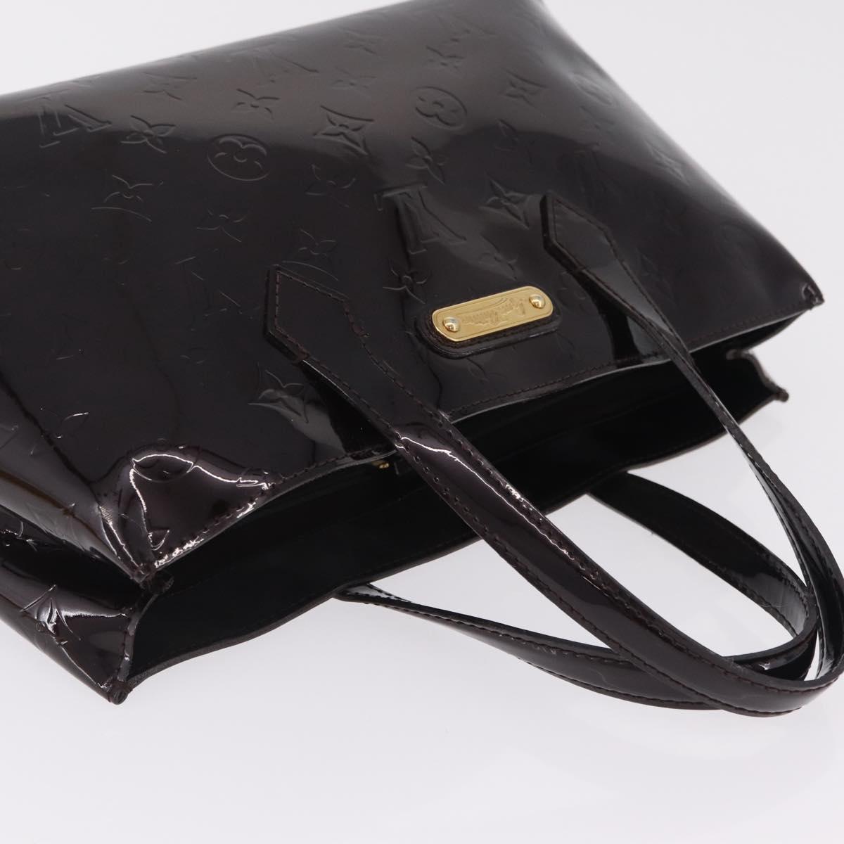 LOUIS VUITTON Monogram Vernis Wilshire PM Bag Amarante M93641 LV Auth 210858V