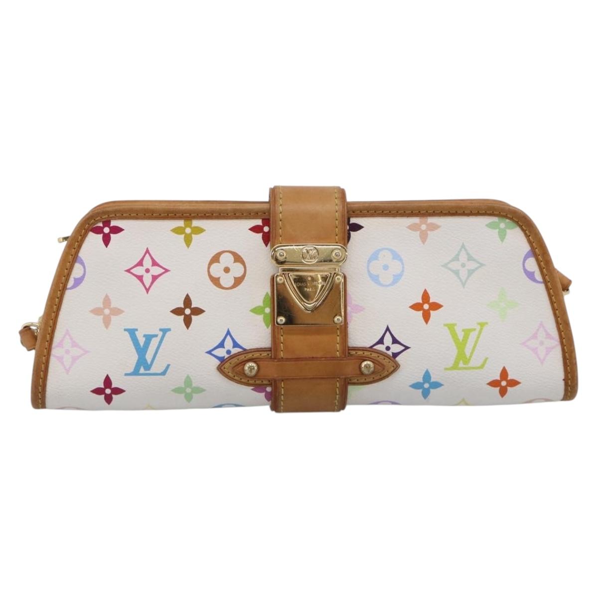 LOUIS VUITTON Monogram Multicolor Shirley Bag White M40049 LV Auth 210860V