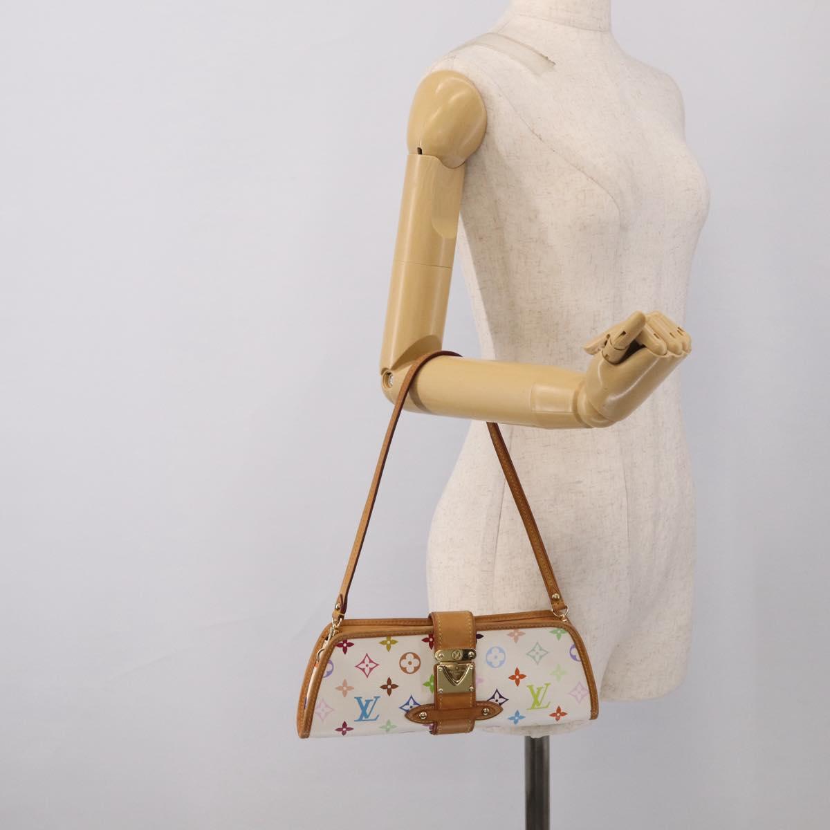 LOUIS VUITTON Monogram Multicolor Shirley Bag White M40049 LV Auth 210860V