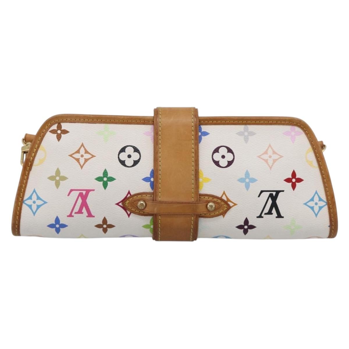 LOUIS VUITTON Monogram Multicolor Shirley Bag White M40049 LV Auth 210860V