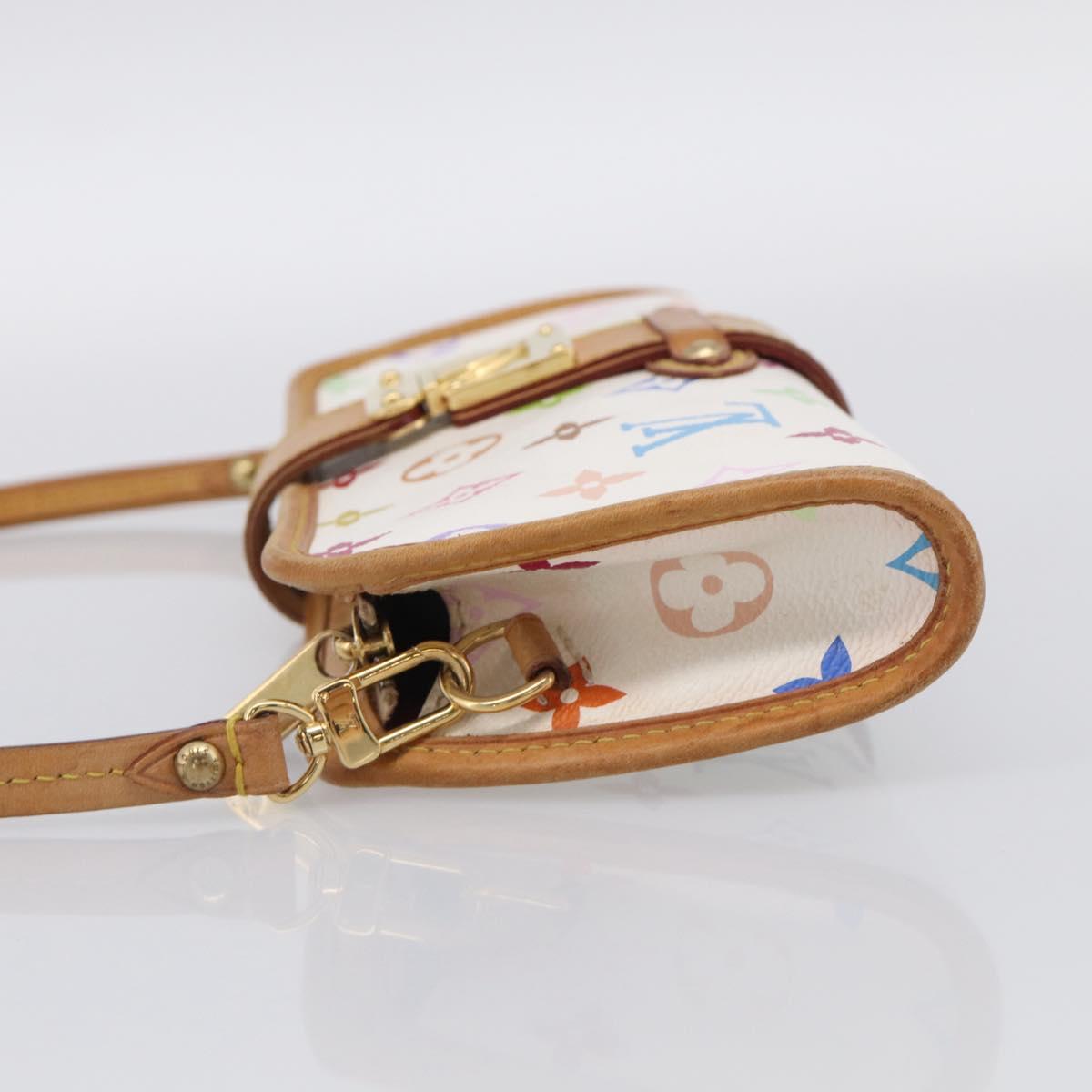 LOUIS VUITTON Monogram Multicolor Shirley Bag White M40049 LV Auth 210860V