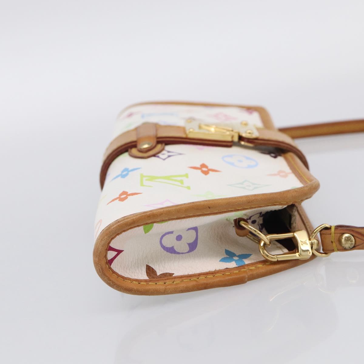 LOUIS VUITTON Monogram Multicolor Shirley Bag White M40049 LV Auth 210860V