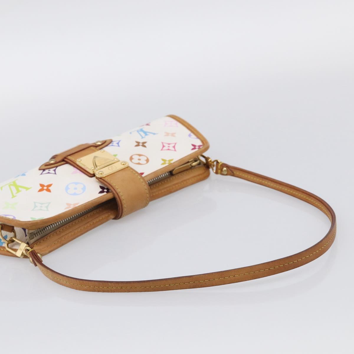 LOUIS VUITTON Monogram Multicolor Shirley Bag White M40049 LV Auth 210860V