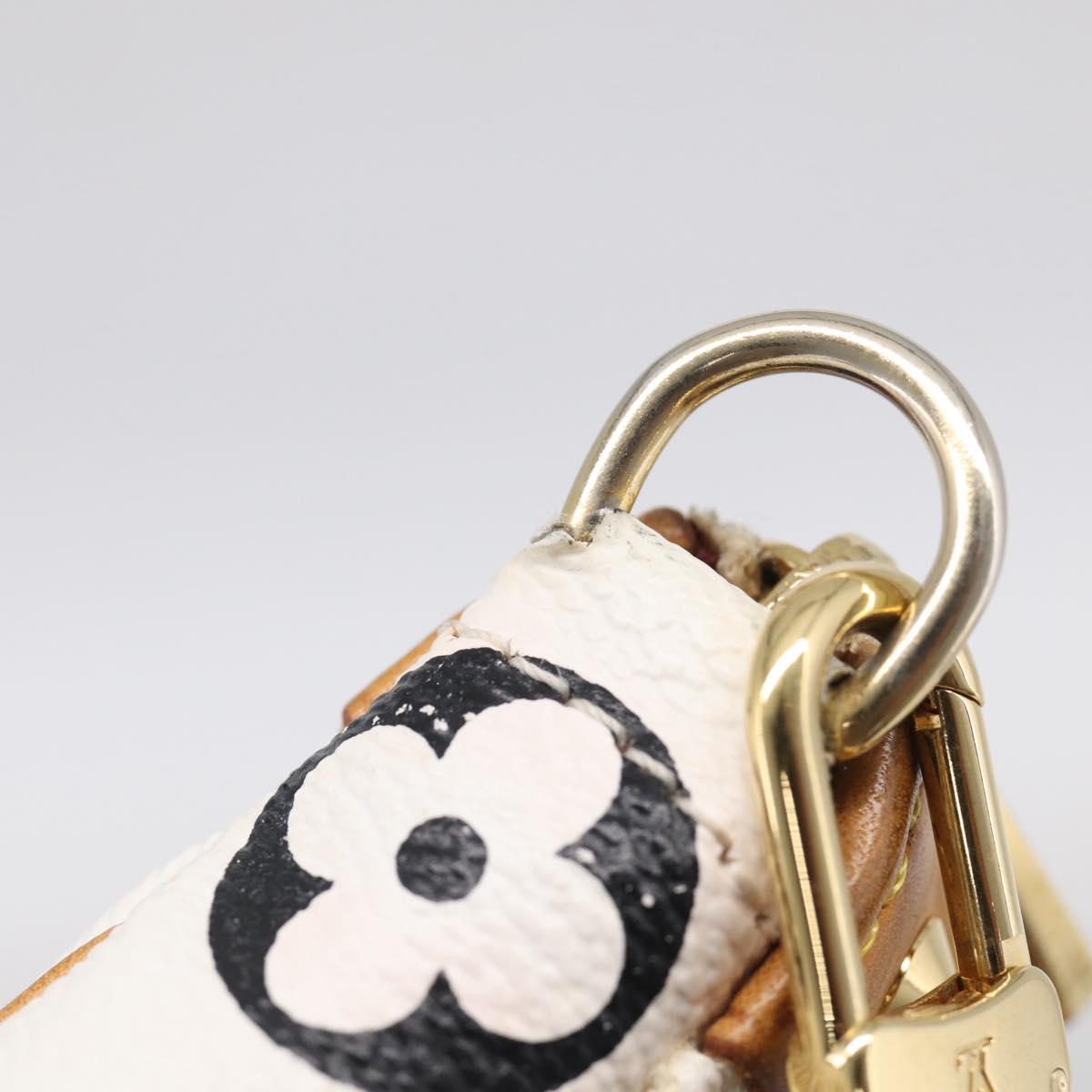LOUIS VUITTON Multicolor Pochette Accessoires Pouch White M92649 LV Auth 210861V