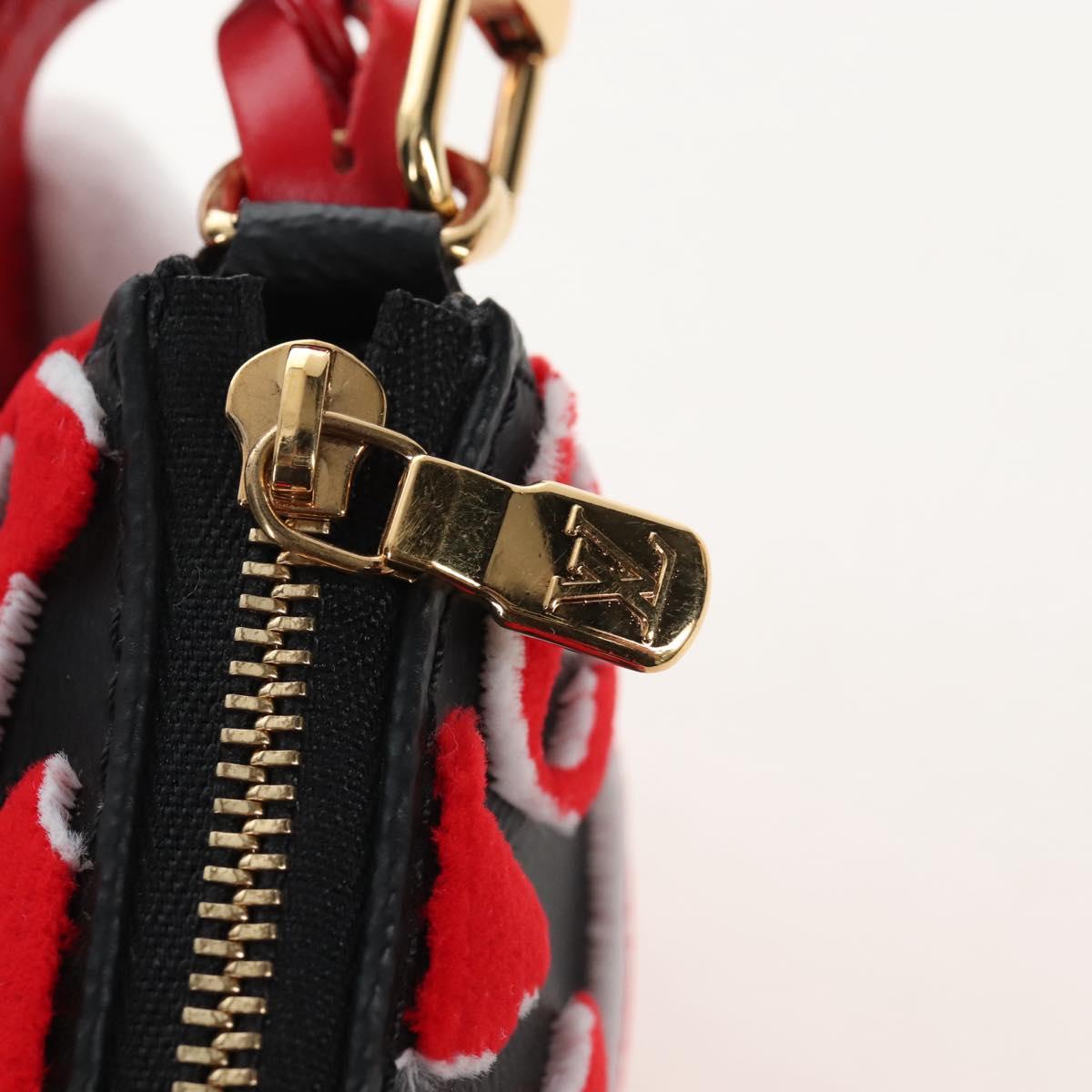 LOUIS VUITTON LVxUF Pochette Accessoires Bag Leather Red M45548 LV Auth 210872SM