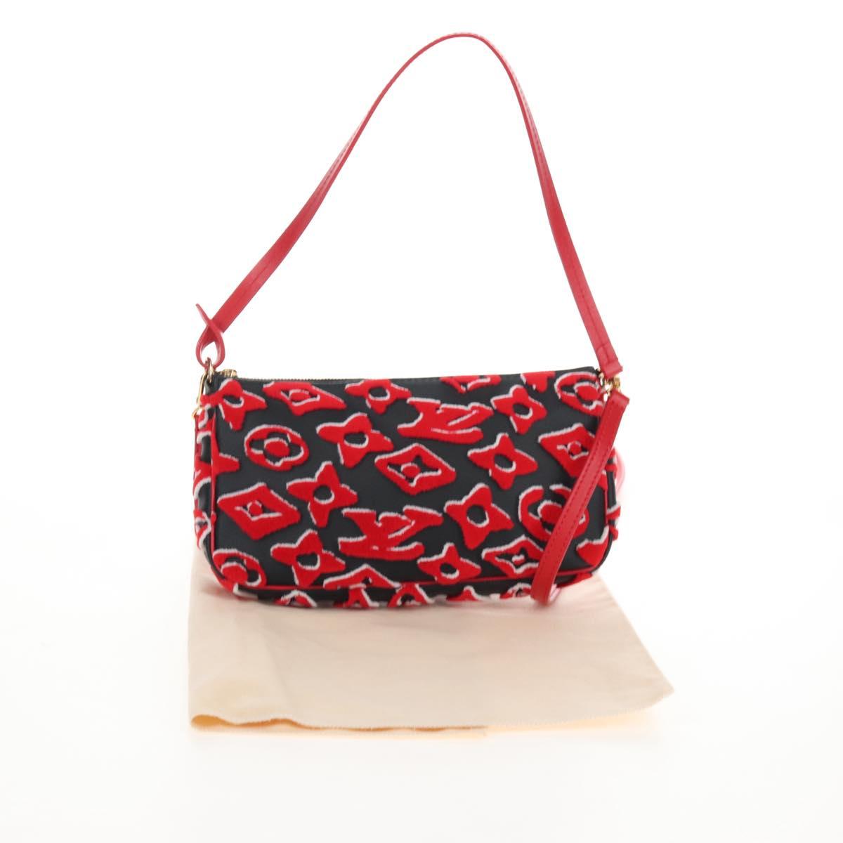 LOUIS VUITTON LVxUF Pochette Accessoires Bag Leather Red M45548 LV Auth 210872SM