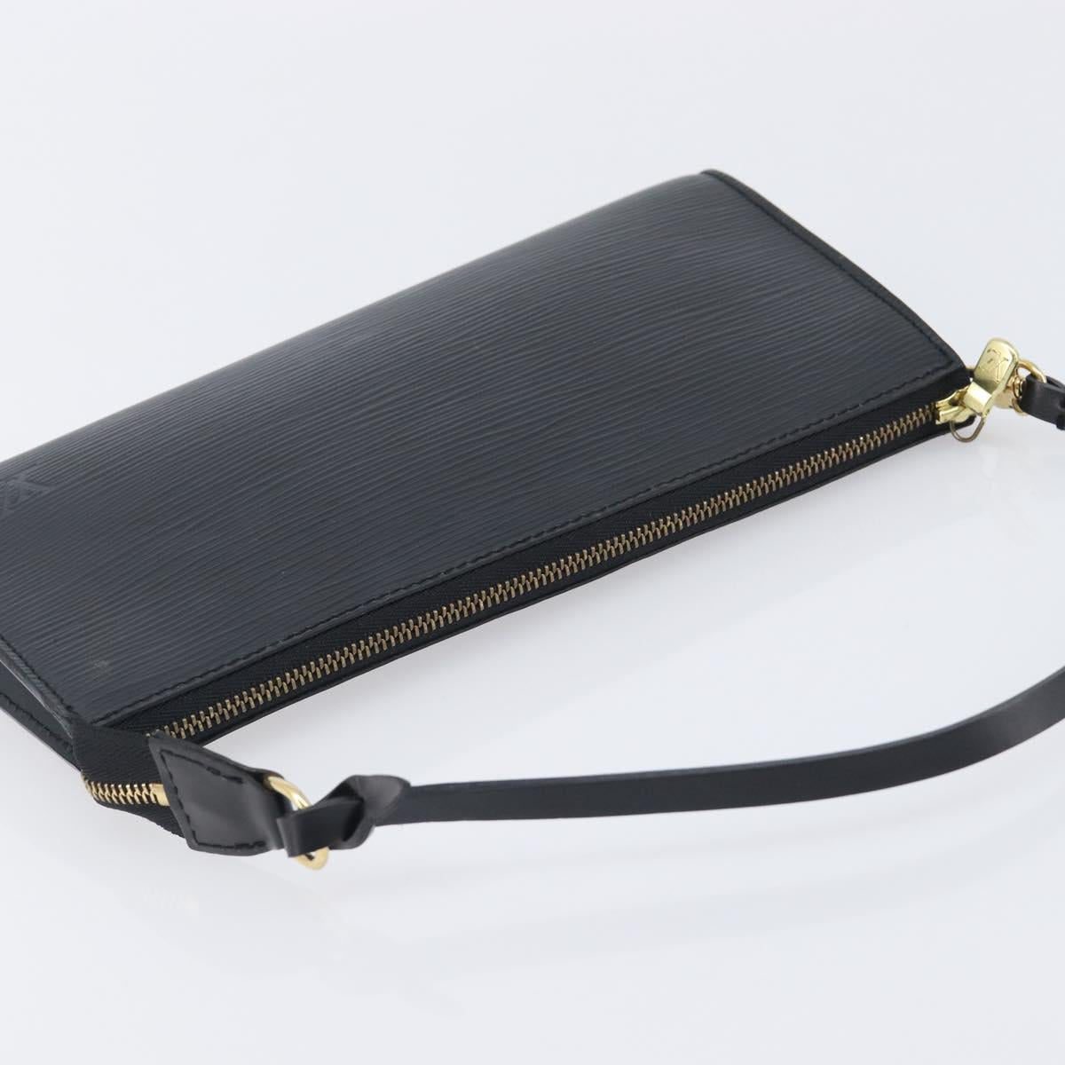 LOUIS VUITTON Epi Pochette Accessoires Pouch Black M52982 LV Auth 210879V