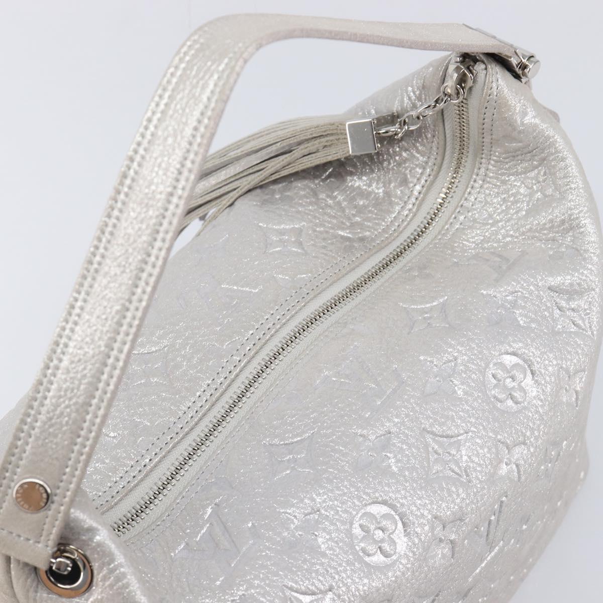 LOUIS VUITTON Monogram Shimmer Halo Bag Silver Argent M95819 LV Auth 210920M