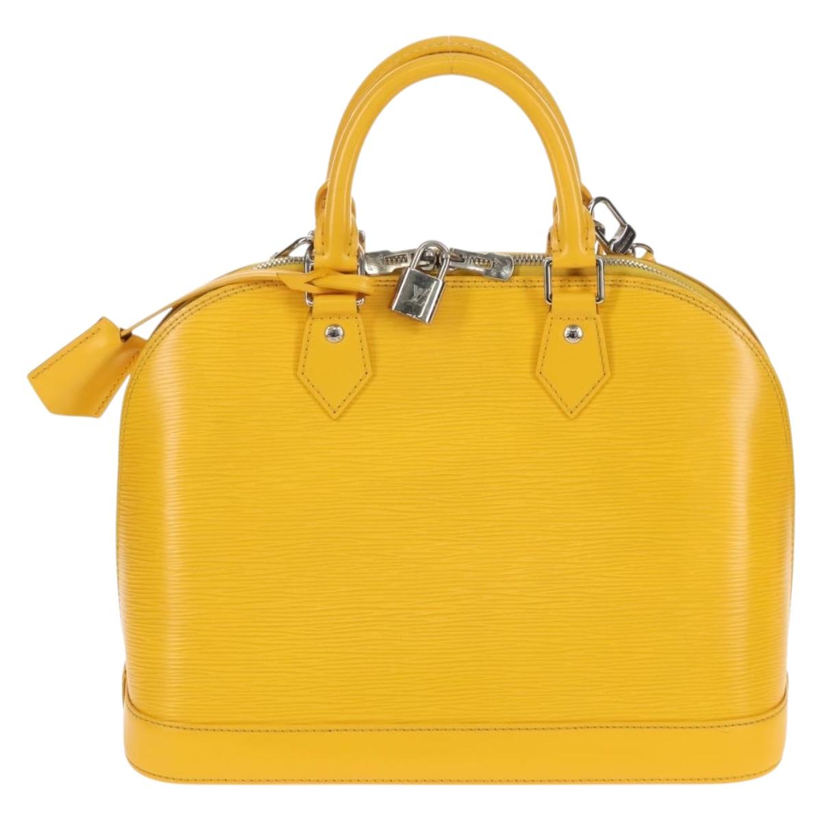 LOUIS VUITTON Epi Alma PM Hand Bag Mimosa M40951 LV Auth 210926V