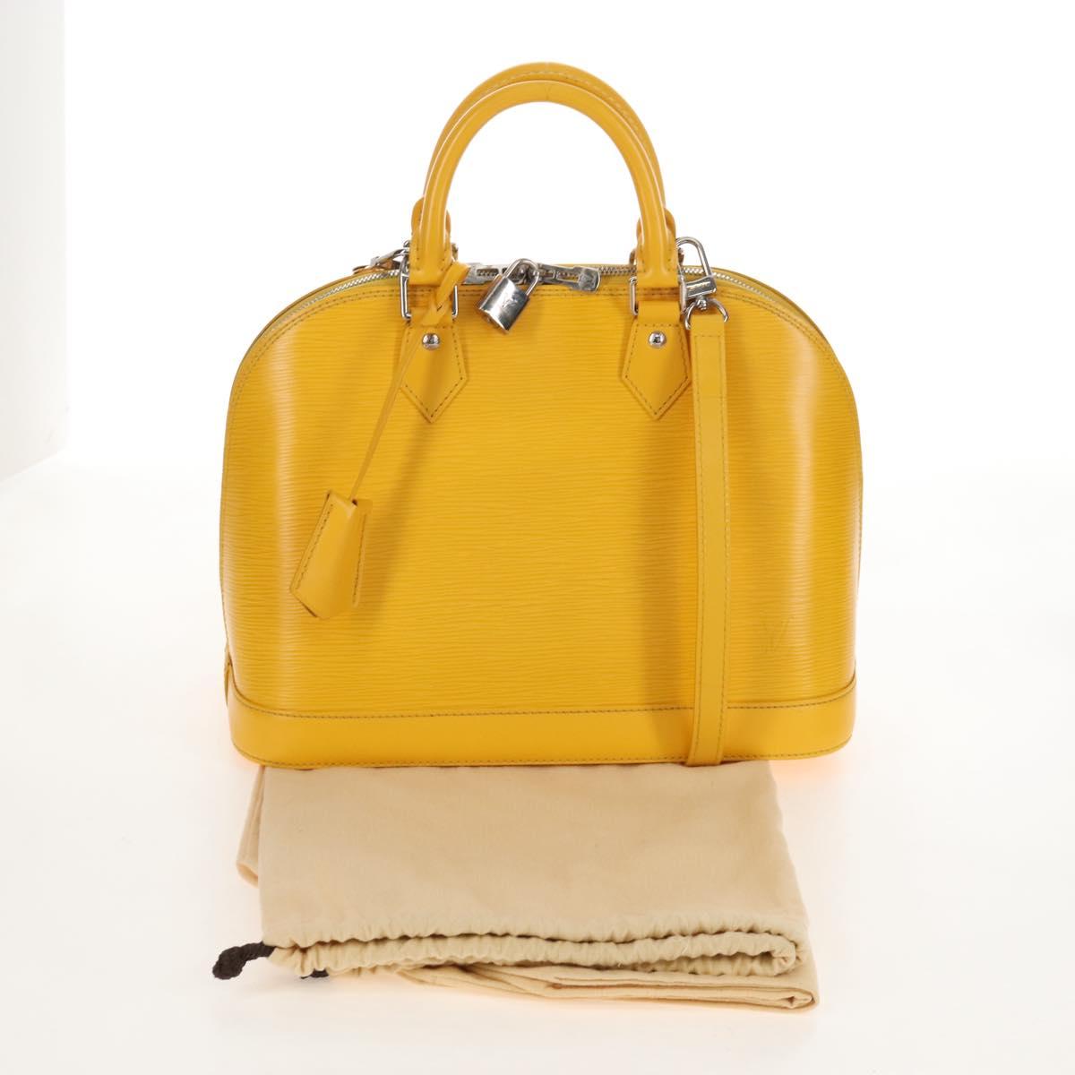 LOUIS VUITTON Epi Alma PM Hand Bag Mimosa M40951 LV Auth 210926V