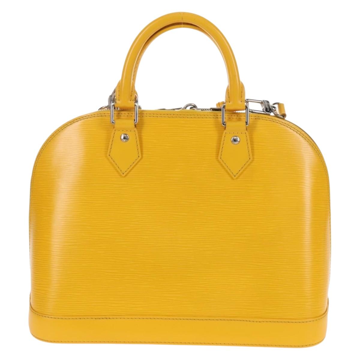 LOUIS VUITTON Epi Alma PM Hand Bag Mimosa M40951 LV Auth 210926V